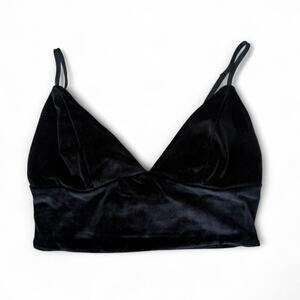 Black velvet victorias secret bralette S
